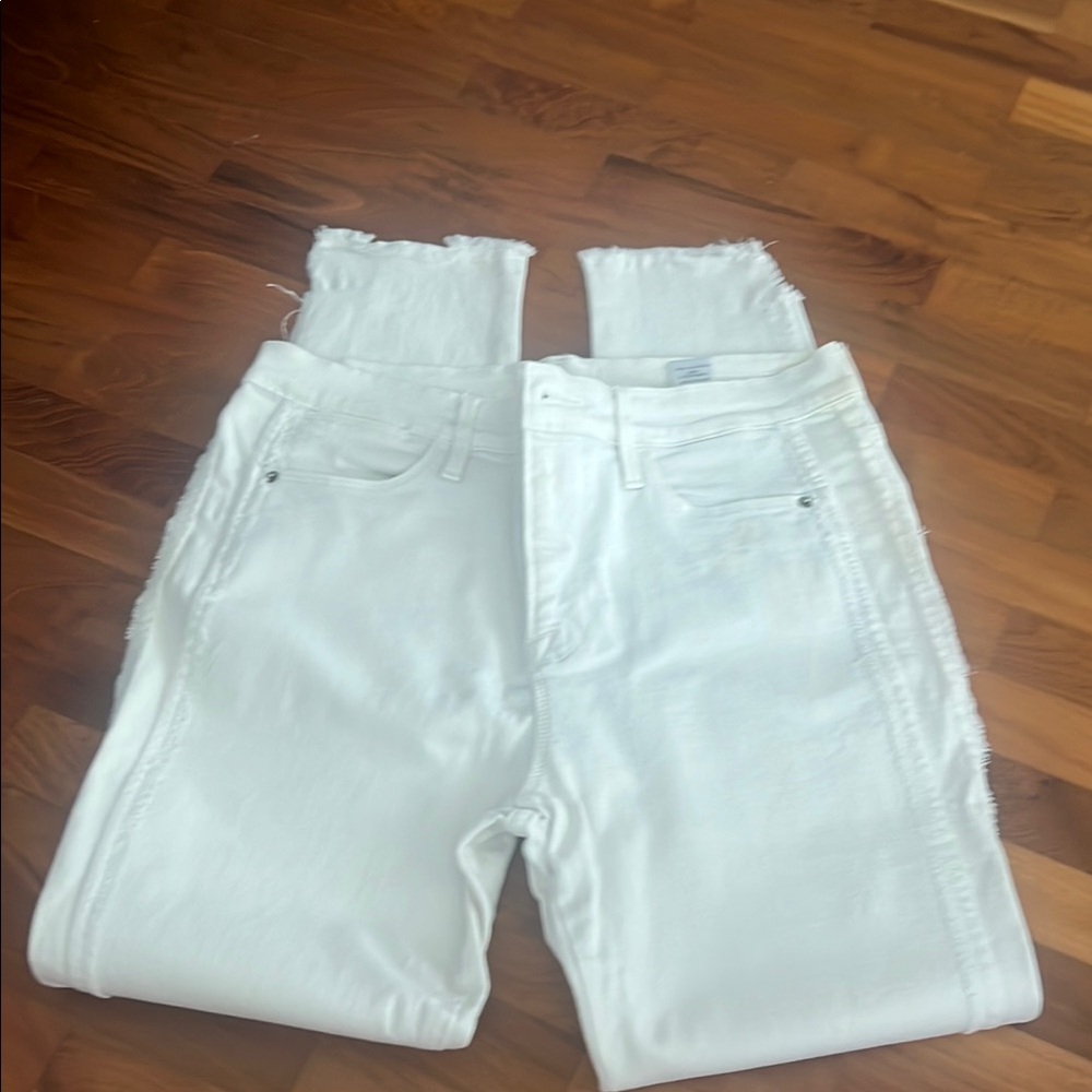Frame Denim Women's Cream Straight Leg Jeans